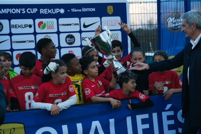 Les jeunes footballeurs qualifiés pour la finale de la Champion’s Cup Rekupo.