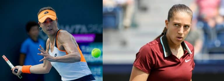 Les deux joueuses de tennis Niçoises Alizé Cornet et Diane Parry lors du tournoi qualificatif de Wimbledon.