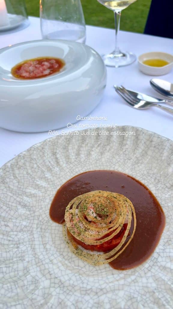 Un des nombreux plats du Castel.