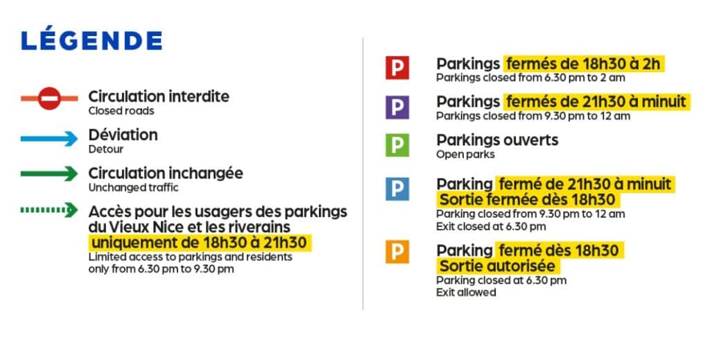 Nice: Traffic altered this Friday for the drone show 2 legende plan circulation drones