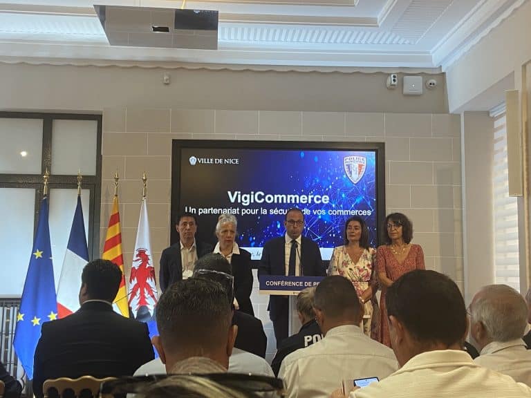 Sécurité : les commerçants niçois découvrent un nouveau dispositif