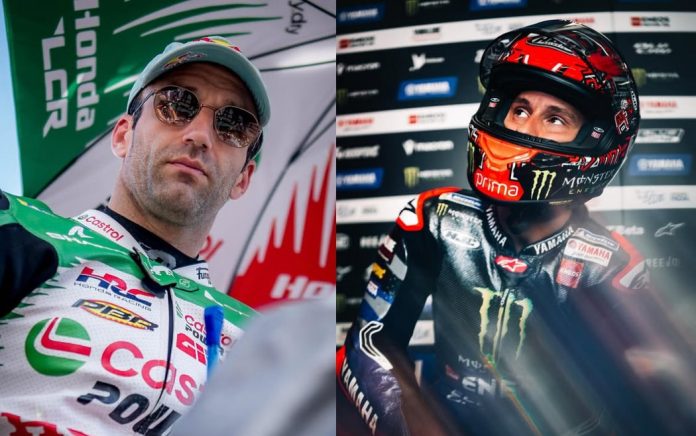 Les pilotes MotoGP Maralpins Johann Zarco et Fabio Quartararo.