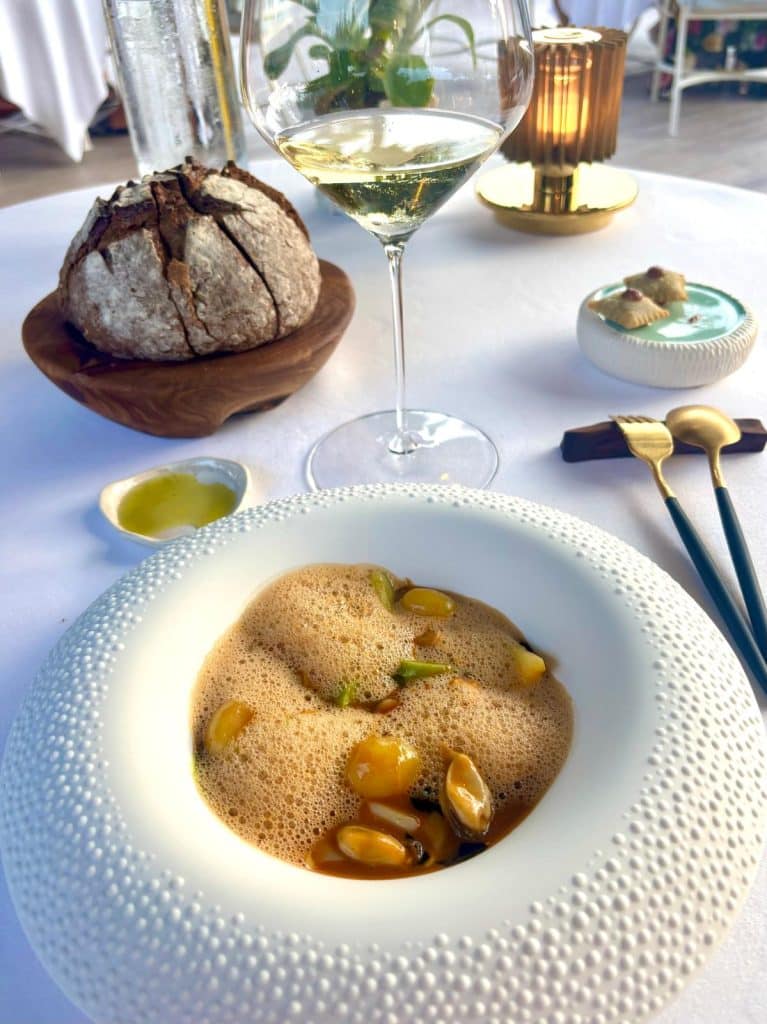 Les plats de la Villa Miraé.