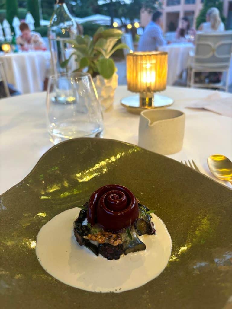 Les plats de la Villa Miraé.