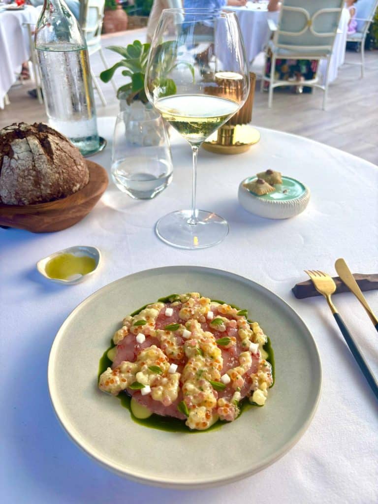 Les plats de la Villa Miraé.