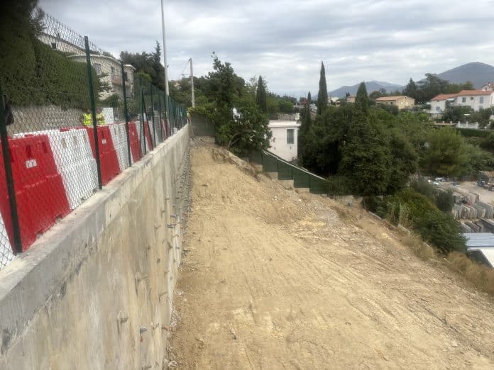 Le chantier de l'avenue Joseph-Durandy à Nice , fermé depuis mars 24 et rouvert après 18 mois de travaux.