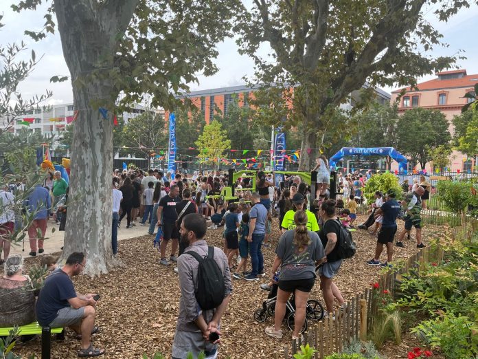 Inauguration de l'extension du jardin Saint-Jean d'Angély