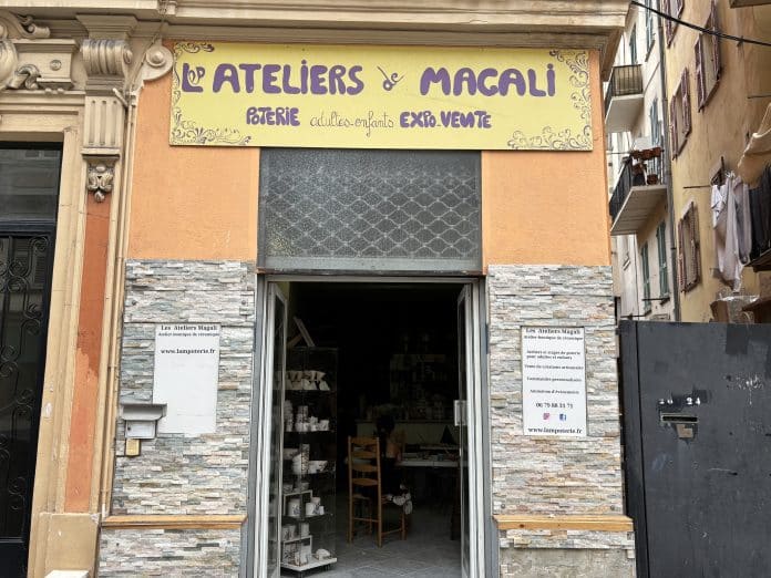 La devanture de L'Ateliers de Magali