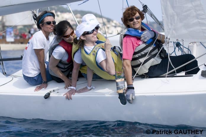 Des skippers femmes sur un bateau de la NEREIDES CUP.