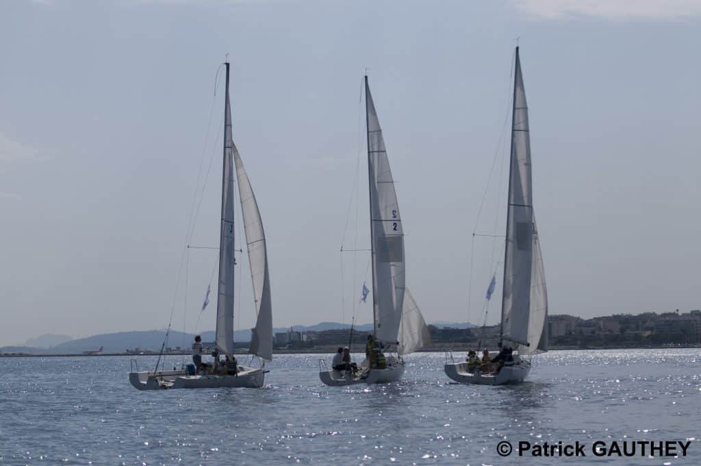 Les bateaux de la NEREIDES CUP sur l'eau.