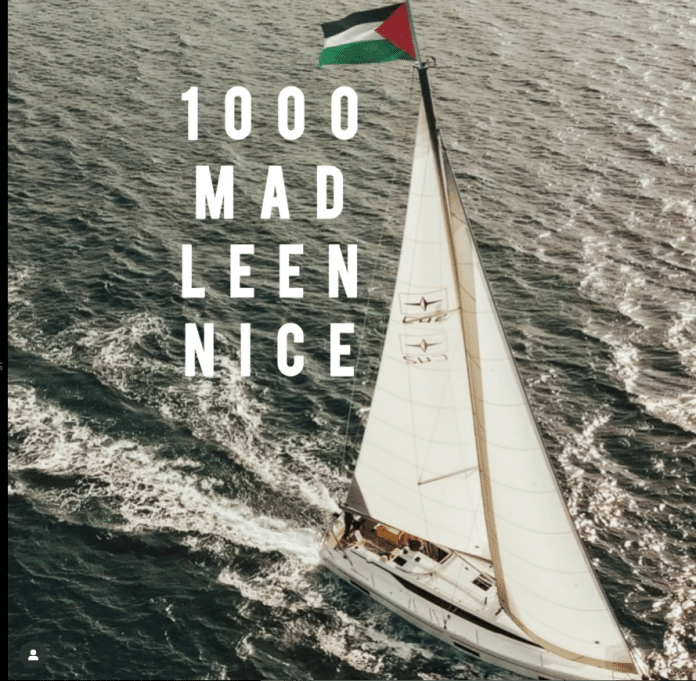 Image d'illustration d'un des navires de la flottille internationale pour soutenir la Palestine.