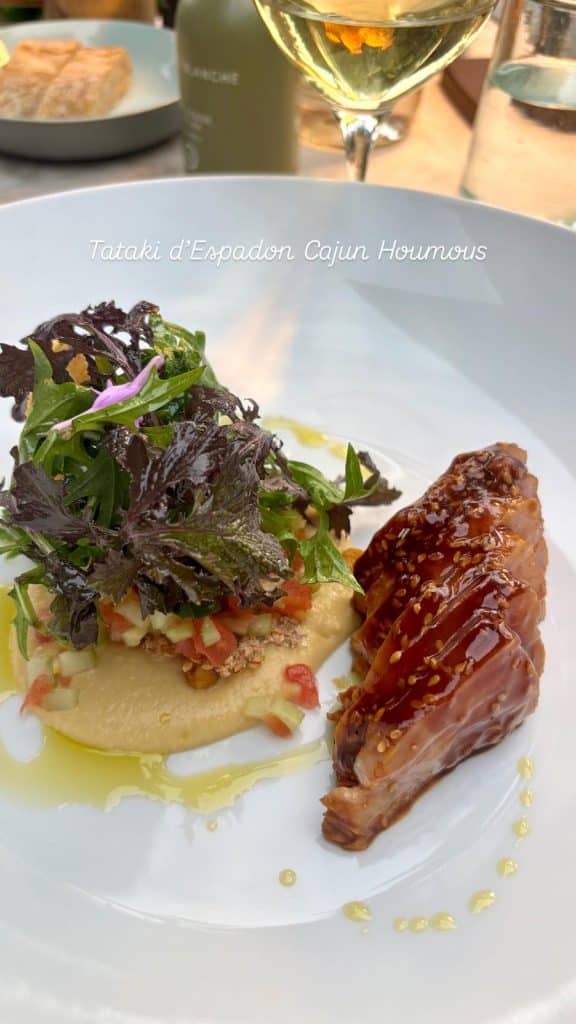 Les plats du restaurants Toile Blanche.