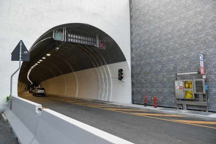 Le Tunnel de Tende refait à neuf avec une voie de circulation en direction de l'Italie.