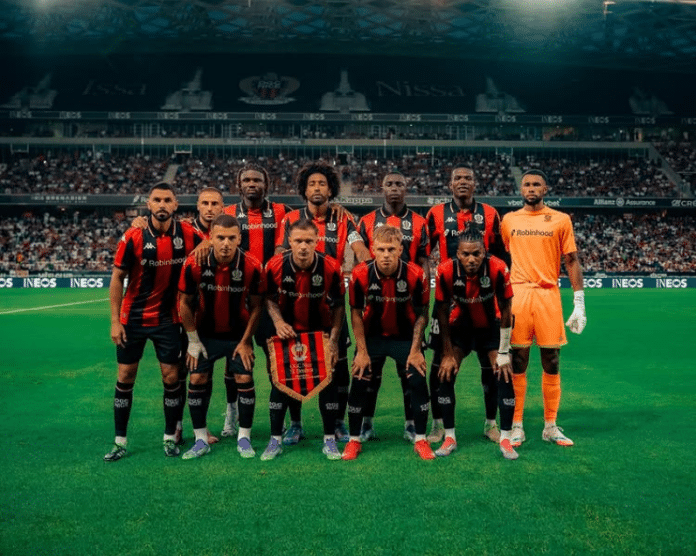 L'équipe de l'OGC Nice pour le premier match du tour préliminaire qualificatif pour la Ligue des Champions.