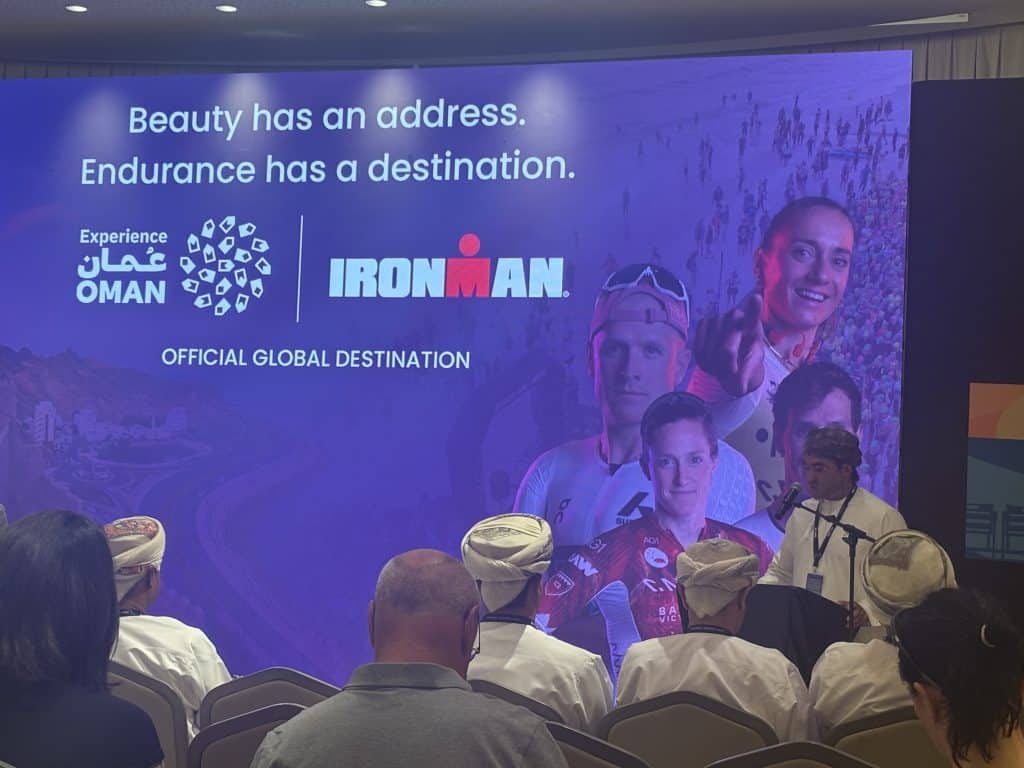 L'annonce du nouveau partenariat avec Expérience Oman pour l'IRONMAN 