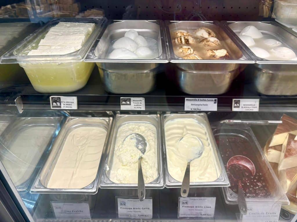 Du fromage fondu.