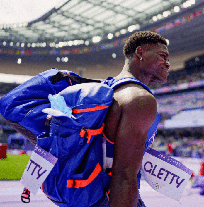 Le décathlonien Makenson Gletty après une compétition.