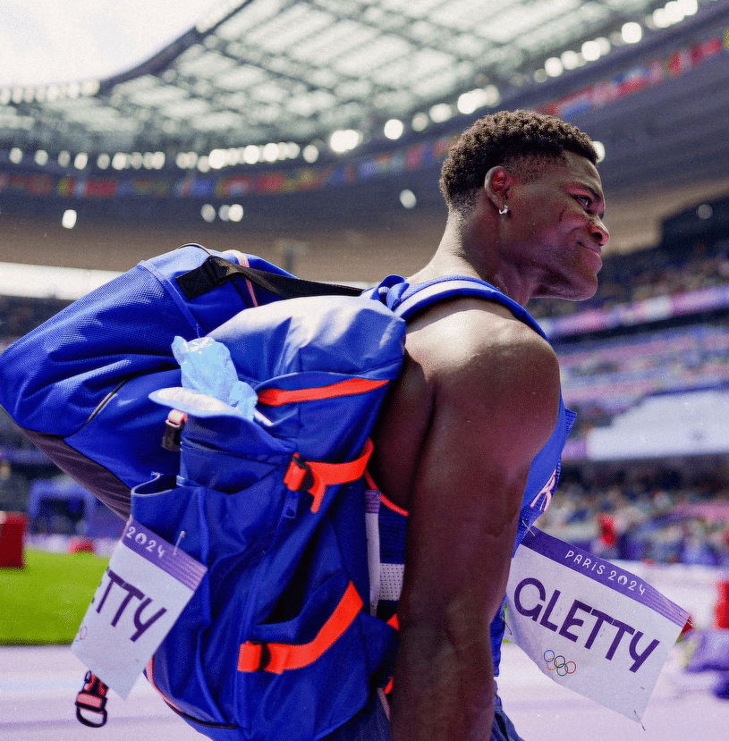 Athlétisme : Le décathlonien Makenson Gletty après une compétition.