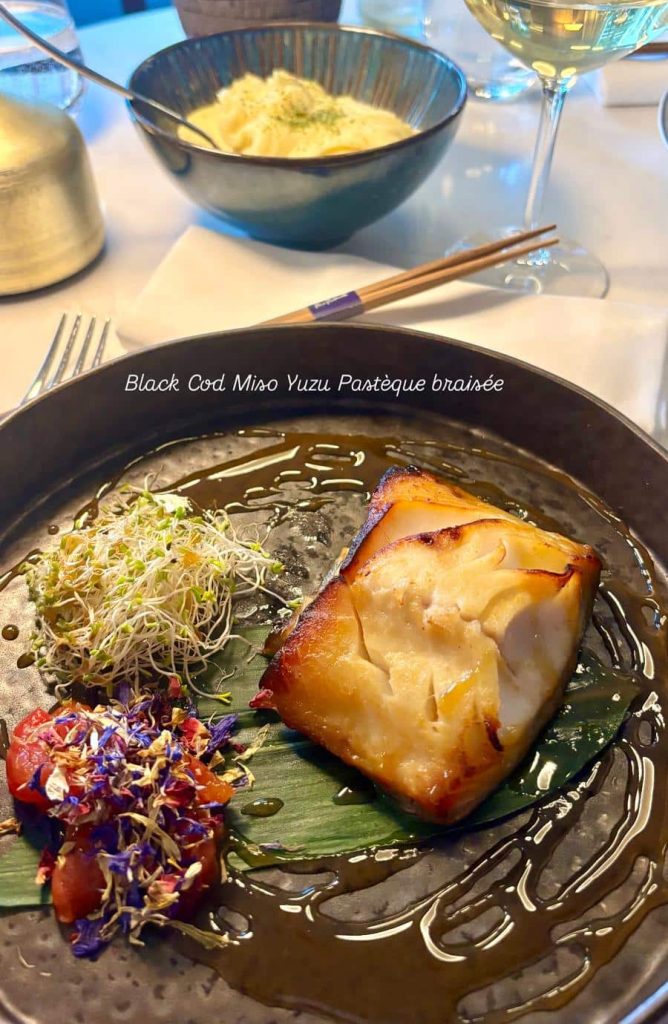 un plat du restaurant Nakamoto.