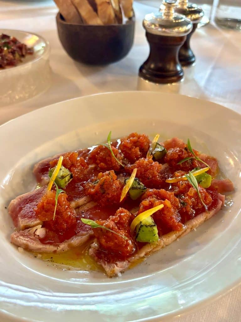 Une photo des plats du restaurant.