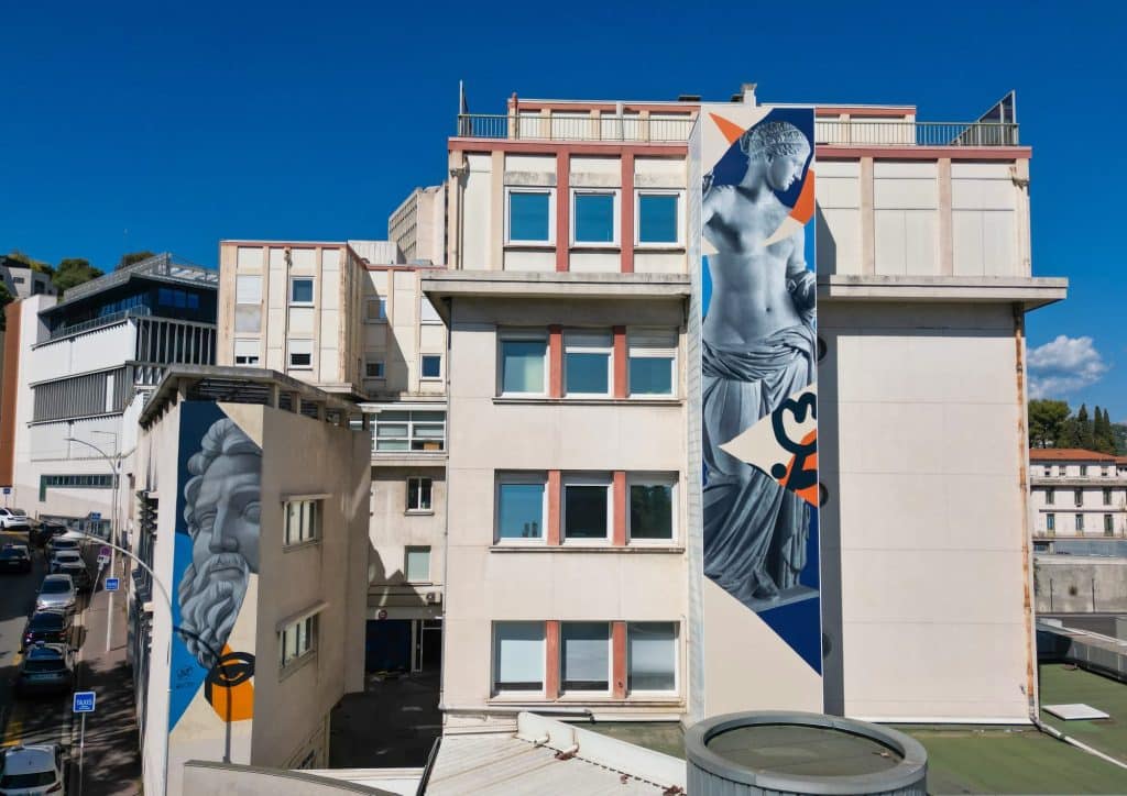 Trois fresques monumentales de César Malfi inaugurées au Centre Antoine Lacassagne à Nice