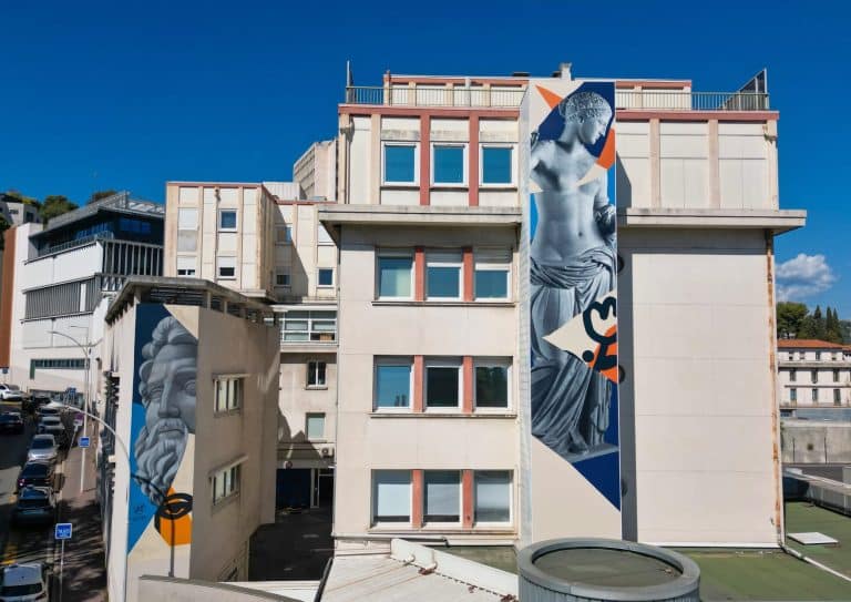 Fresques murales de César Malfi pour le centre Antoine Lacassagne