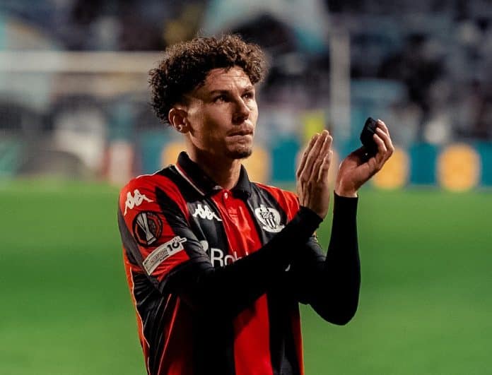 Tom Louchet et le Gym enchaînent un deuxième déplacement de suite, sur la pelouse du Stade Rennais (Facebook OGC Nice)