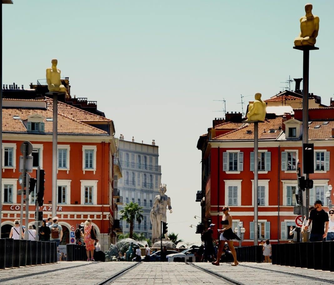 La place Massena de Nice.
