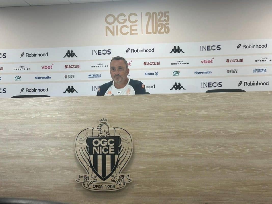 Franck Haise en conférence de presse avant la réception de Lyon.