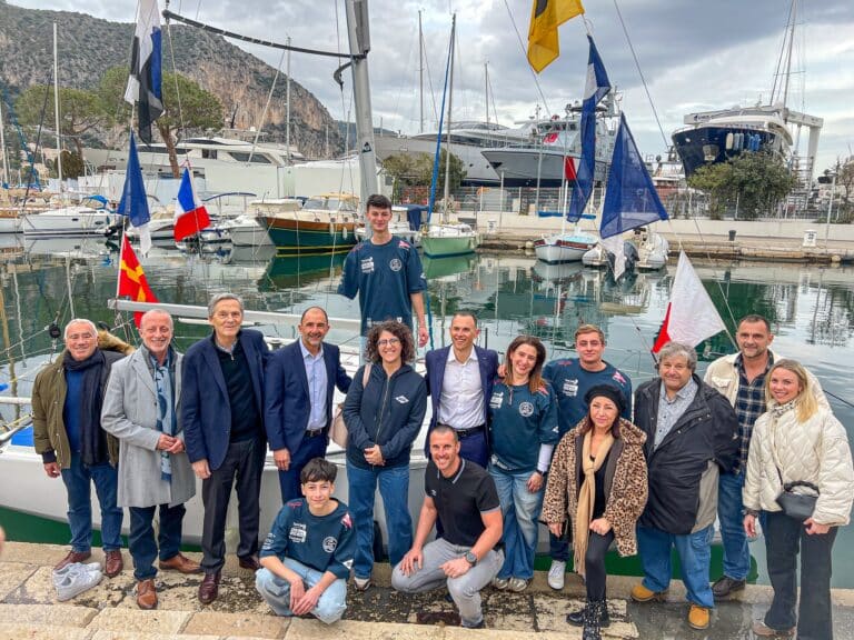 La présentation bateau de Nathan Mesiano avec soutiens principaux