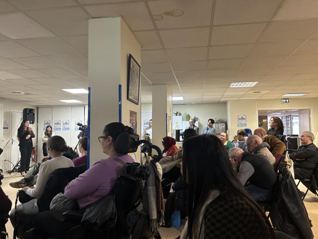 Membres de l'association APF France handicap.