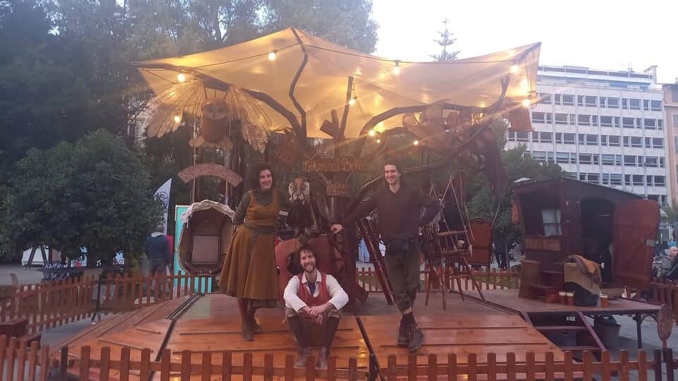 ride in the middle of the Nice carnival village