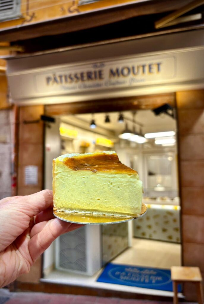 A pastry flan from Moutet.