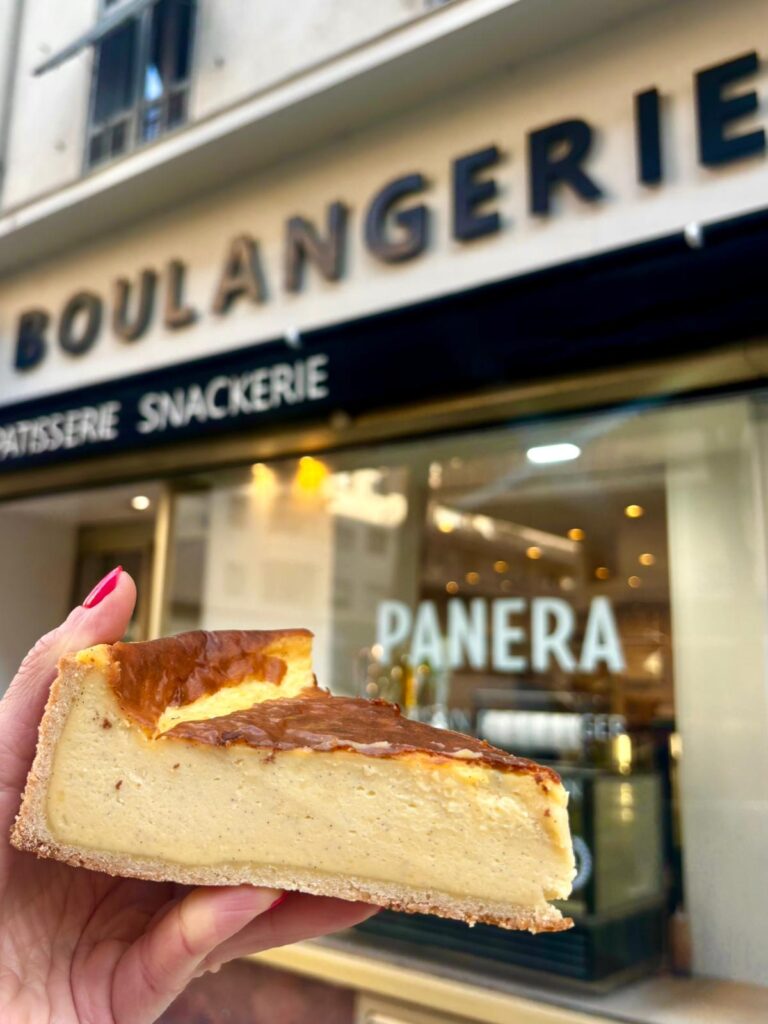 A pastry flan from Panera