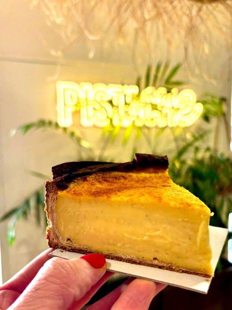 A pastry flan from Pistache