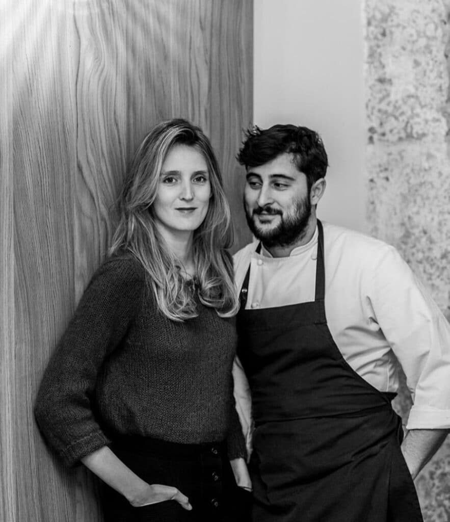 Le chef Samuel Victori et sa compagne Juliette.