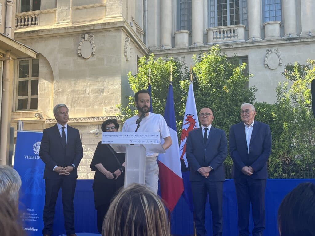 Discours de Mathieu Forget avant l'ouverture du vernissage