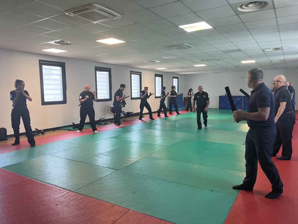 Entrainement réservistes en binome
