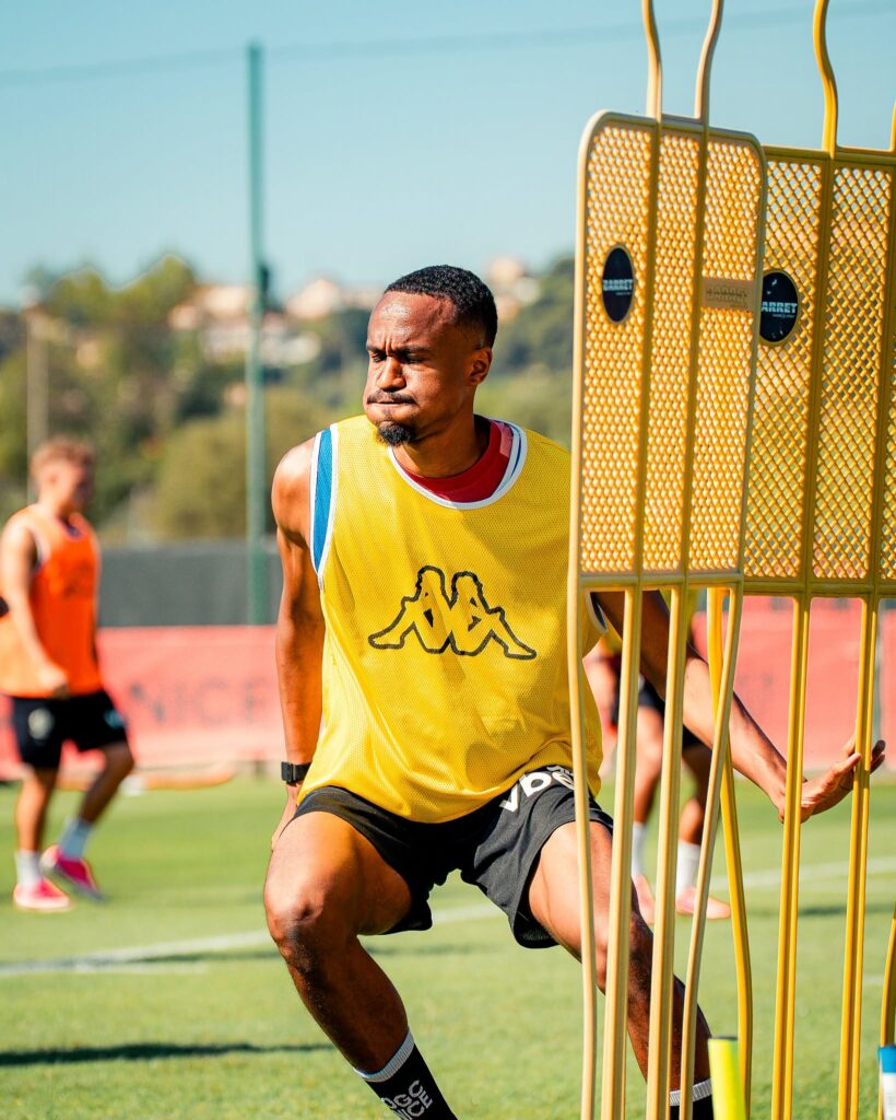 Nathan Ngoumou a déjà effectué son premier entraînement avec l'OGC Nice.