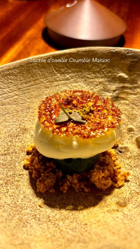 Lactée d'oseille crumble Manioc.