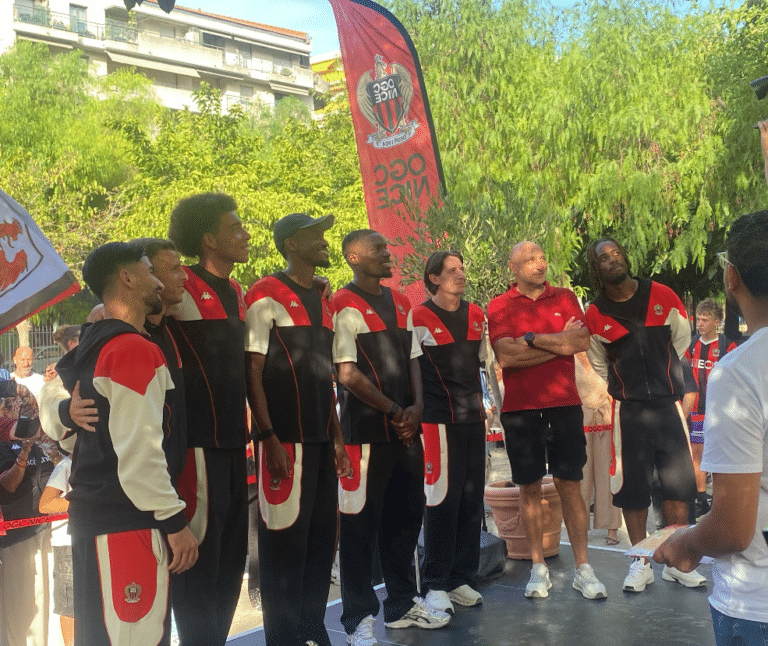 Les sept nouvelles recrues du Gym et Olivier Pantaloni étaient présentés aux supporters.