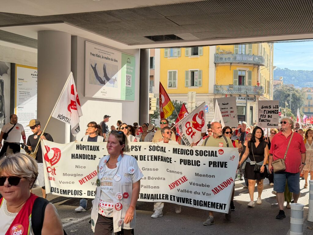 La fonction publique manifeste à Nice face à l'inflation et au manque de moyens