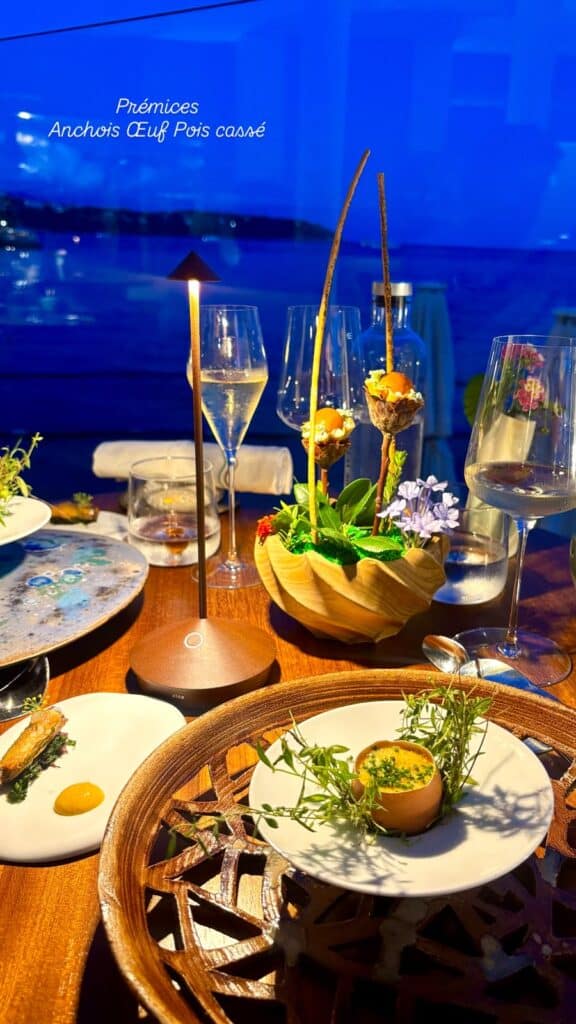 Le prémisse anchois Oeuf pois cassés
