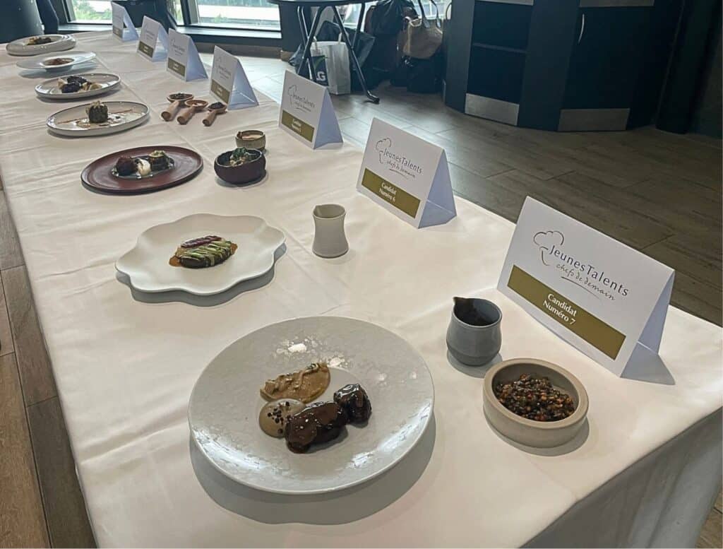 Les plats présentés par les candidats lors du concours Jeunes Talents Chef de Demain
