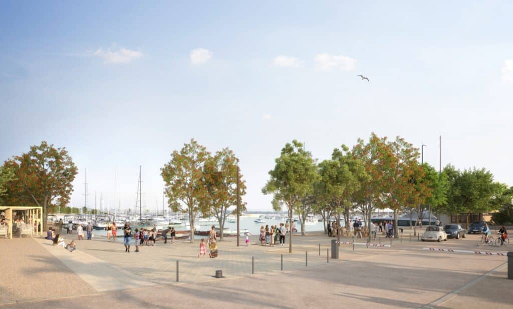 Une illustration de ce que sera le futur port de Golfe-Juan.