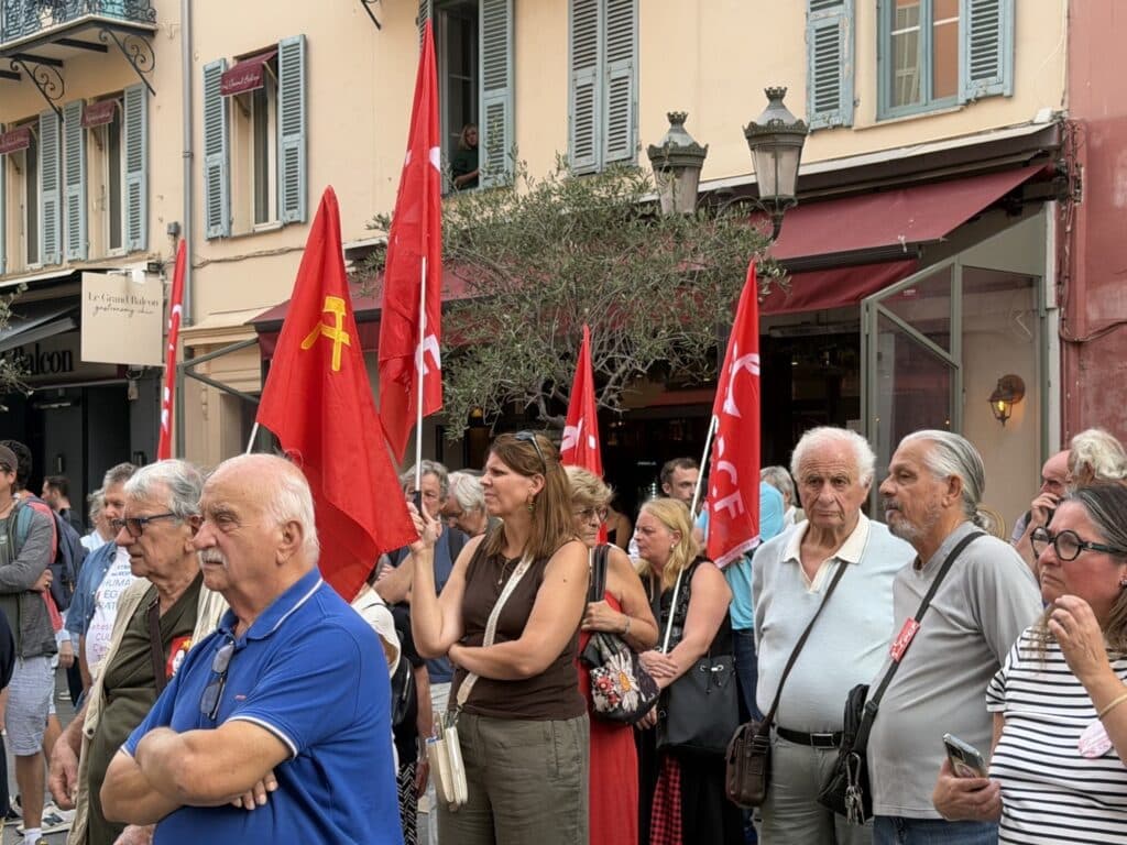 Le PCF niçois s'est rassemblé contre l’antisémitisme et pointe le silence de la droite locale
