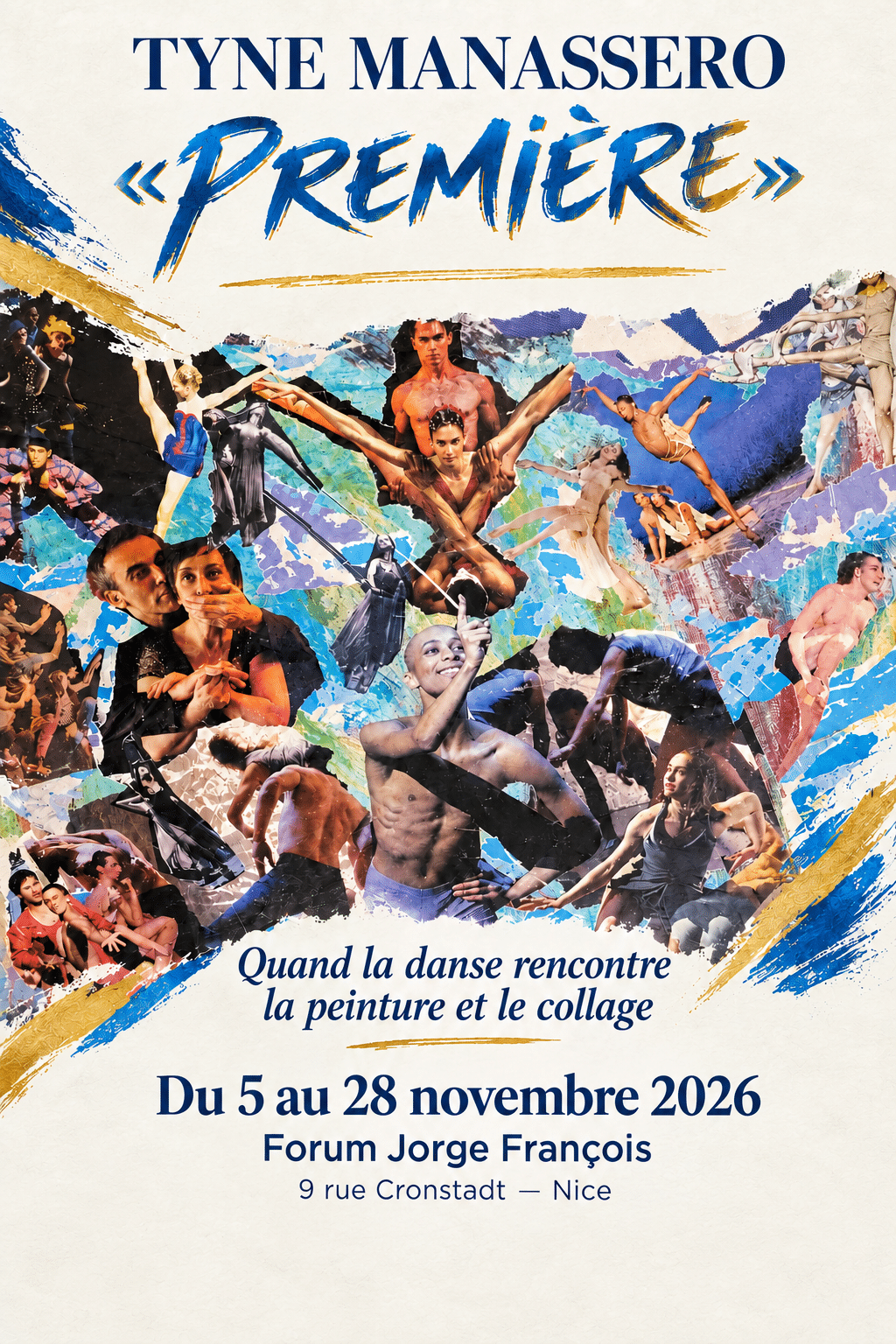 Affiche de l'exposition Première de Tyne Manassero à Nice, novembre 2026
