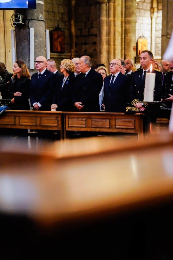 Les élus lors de la cérémonie dans la basilique Notre Dame de Nice.