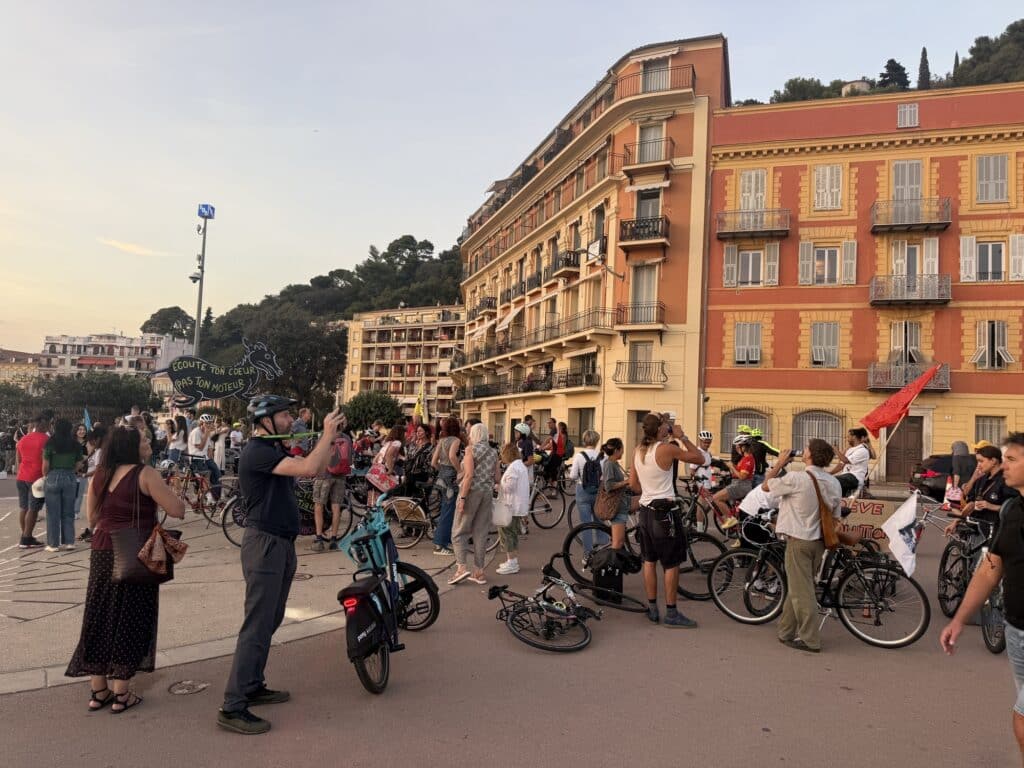 Critical Mass : plus de 200 cyclistes réunis à Nice