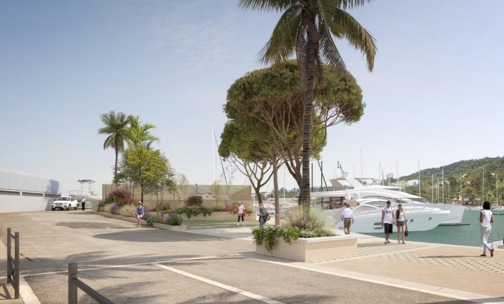 Une illustration de ce que sera le futur port de Golfe-Juan.